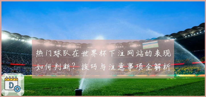 热门球队在世界杯下注网站的表现如何判断？技巧与注意事项全解析