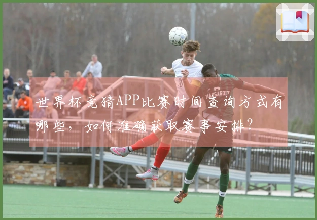 世界杯竞猜APP比赛时间查询方式有哪些，如何准确获取赛事安排？