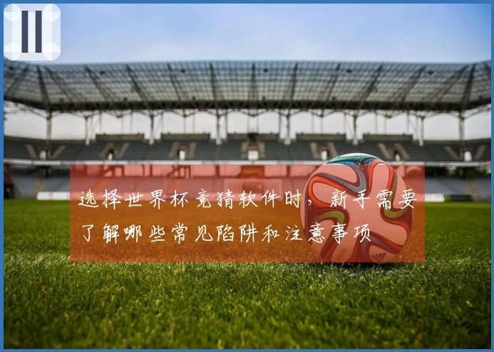 选择世界杯竞猜软件时，新手需要了解哪些常见陷阱和注意事项